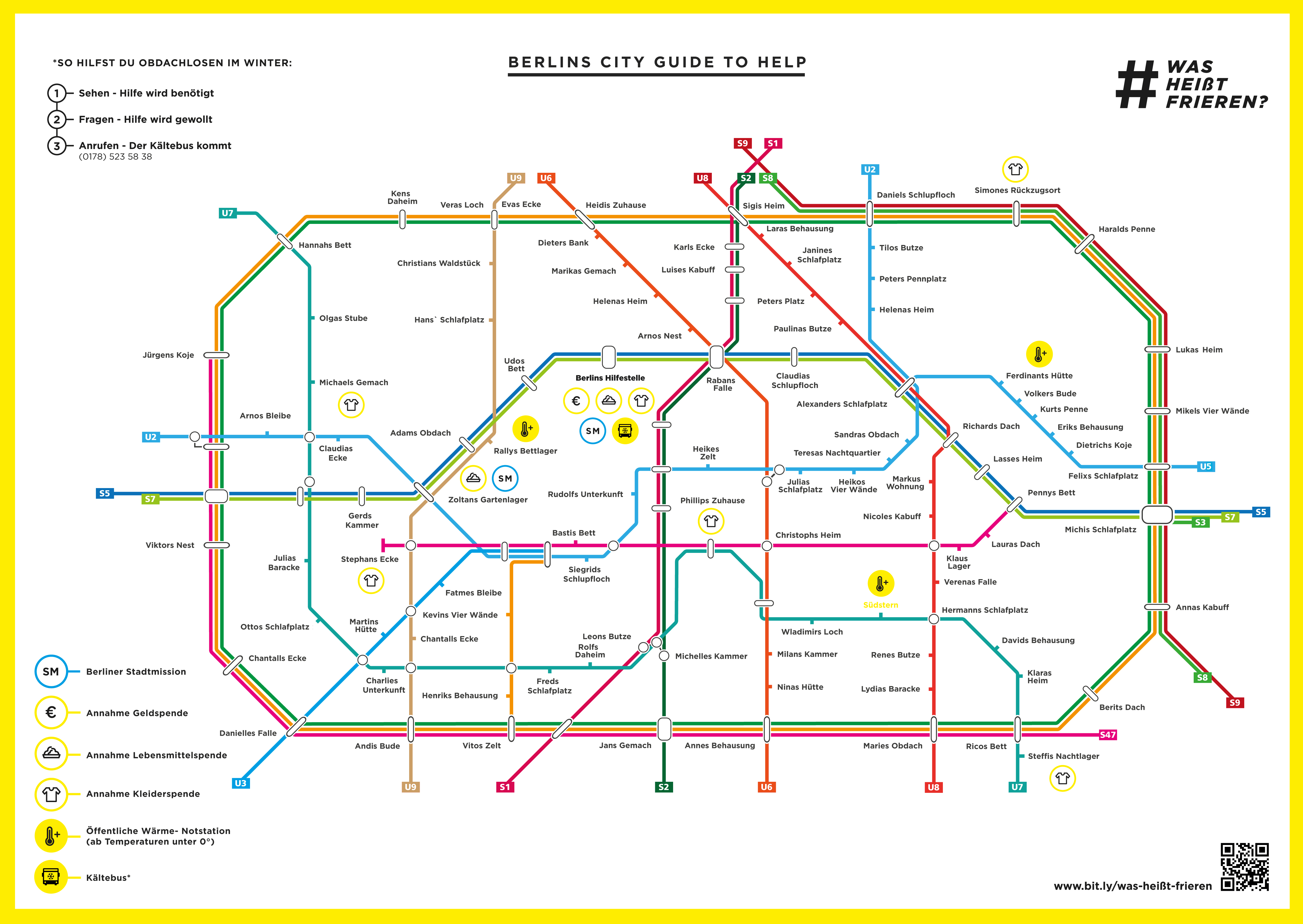 Fahrplan der Berliner Stadtmission – Diese Map zeigt euch, wo ihr helfen könnt  Mit Vergnügen 