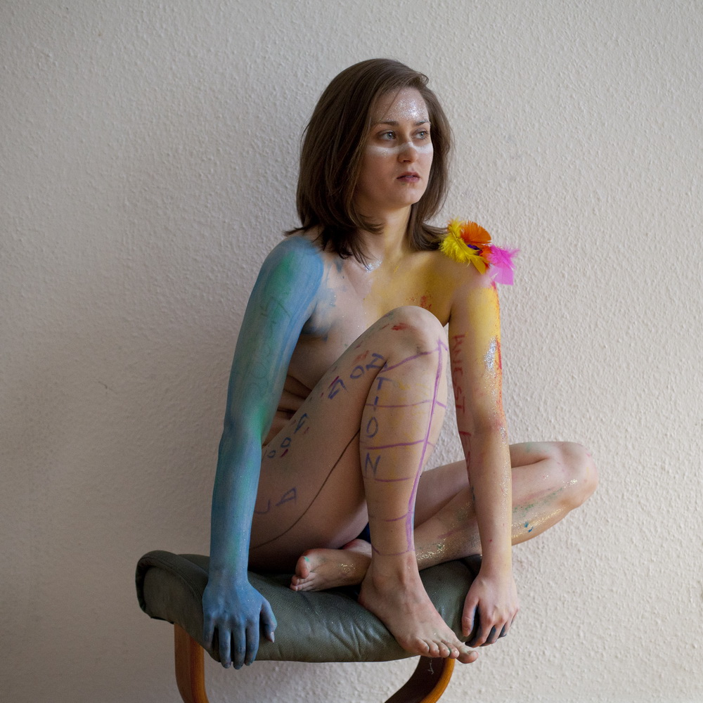 Sonya Levin. Guilty Pleasure: Self painting. I feel guilty becau