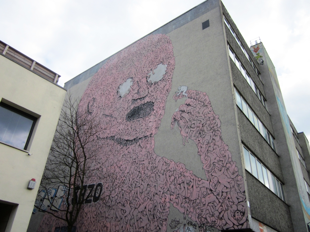 Berlin Streetart Mann
