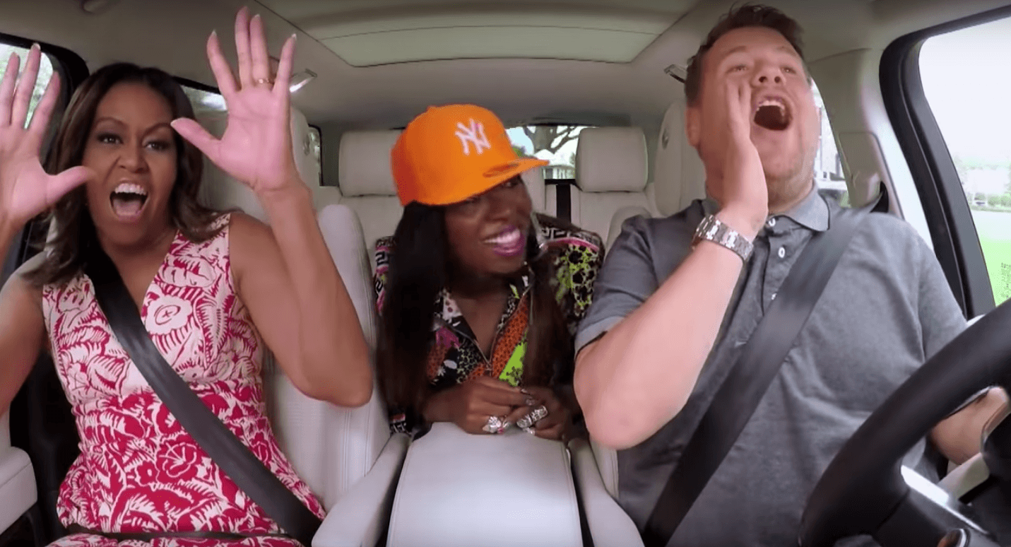 Michelle Obama Get S Her Freak On Mit James Corden Und Missy Elliot Bei Carpool Karaoke Mit Vergnugen Berlin