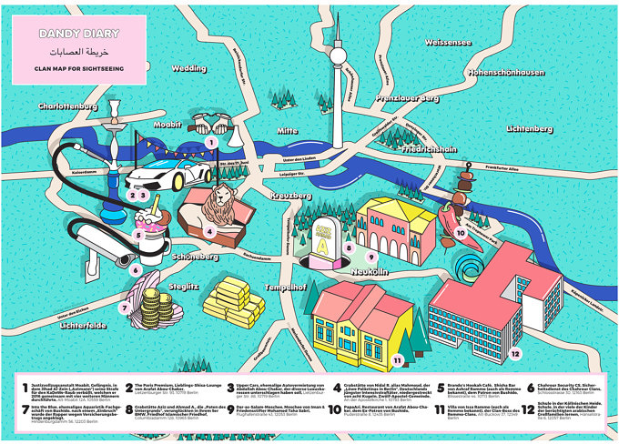 Berlin Clan Map: Die Touri-Karte für Berlins Unterwelt | Mit Vergnügen