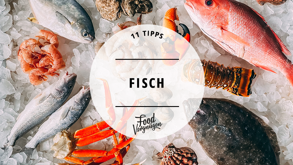 Rohe Meeresfrüchte und Fisch auf Eis