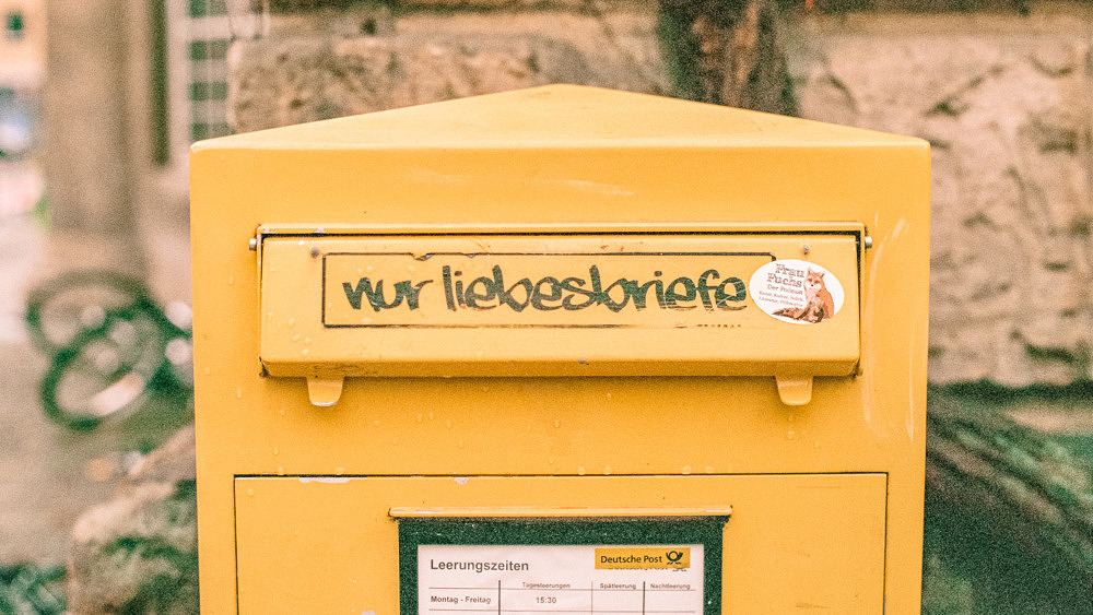 Nur Liebesbriefe Post Briefkasten Zuhause