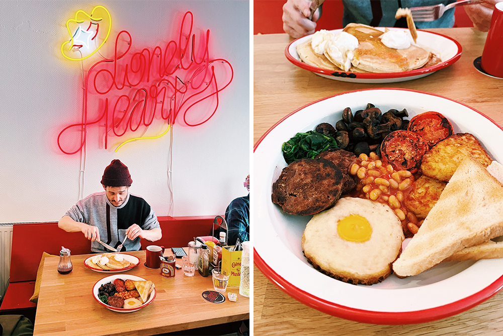 Für (veganes) English Breakfast und Pancakes ins Lonely Hearts Cafe